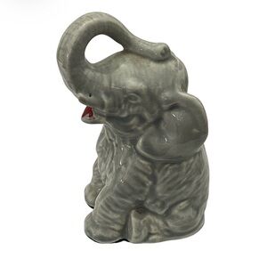 Antique Porcelain Elephant Bank. Pre owned